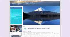 Desktop Screenshot of mtfuji-hotels.com